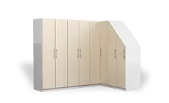 med skrå i højre side